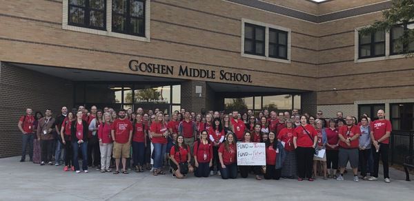 Goshen schools closed for Red for Ed event